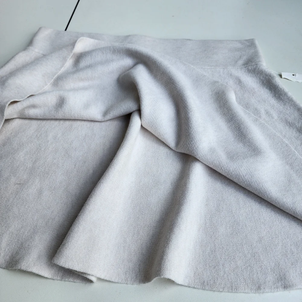 NWT A New Day Skater Sweater Skirt Mini  Oatmeal Color Women Oatmeal Size XL